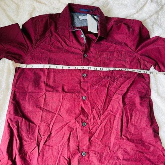Cactus Man • NWT Maroon Long Sleeve Dress Shirt - Picture 5 of 9
